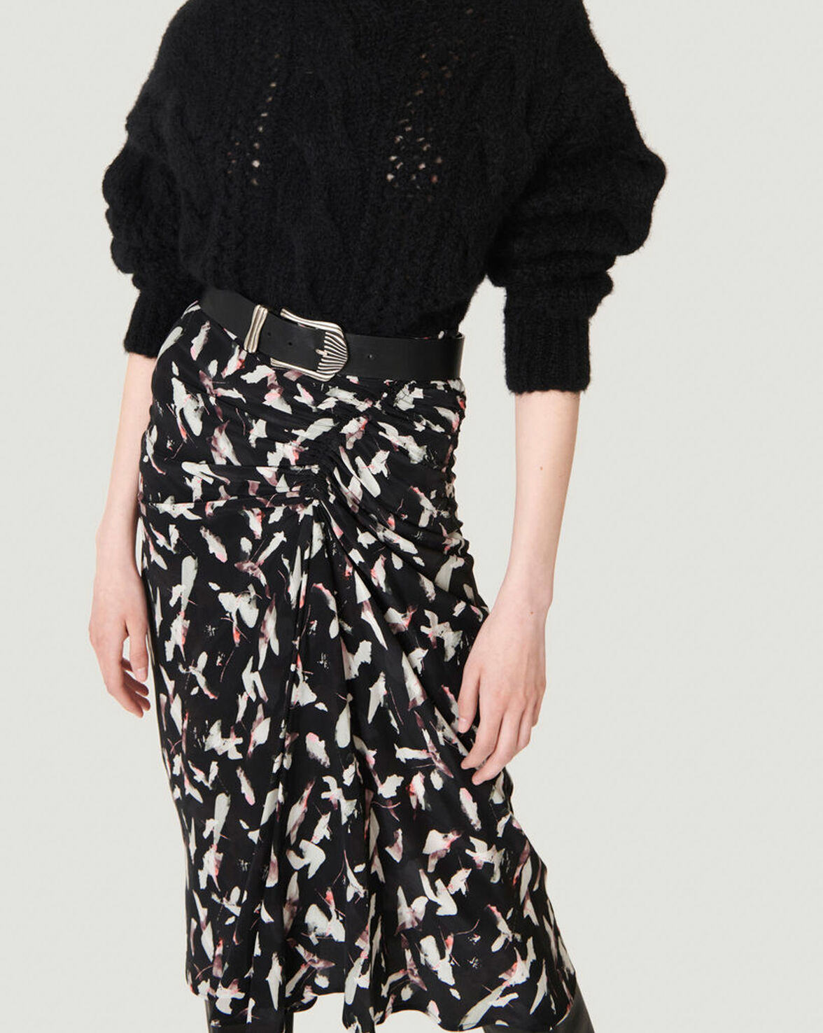 FIBY RELAXED CABLEKNIT TURTLENECK SWEATER image number null